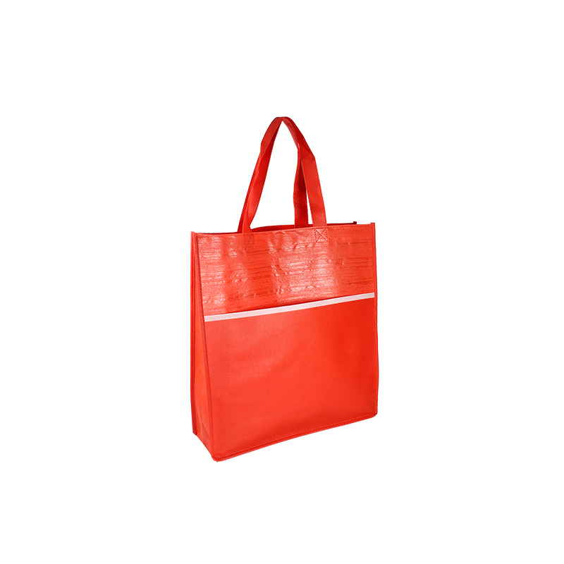 NONWOVEN  SHOPPING BAG WITH FRONT POCKET ZKBS8602