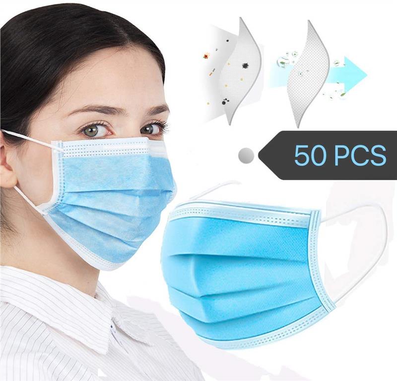Medical filter Melt-blown fabric protective disposable face mask TH-MK008